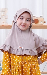 Hijab Instan Bergo Elsa Mocca Jumbo