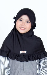 Instant Hijab Bergo Elsa Black Standar
