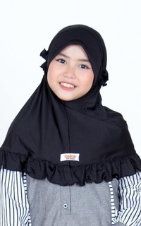 Hijab Instan Bergo Elsa Black Jumbo