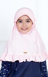 Hijab Instan Bergo Elsa Baby Pink Standar