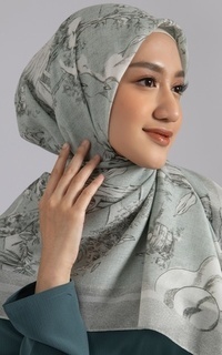 Hijab Motif Kami Disney Pooh Scarf Nilly Mint