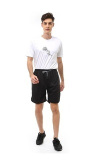 Pants Rishham Celana Pendek Olahraga Pria Double Layer Jogging Fitness Material Polyester + Cotton ORIGINAL - Black Black-580074