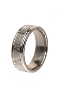 Jewelry Ethan Ring Cincin Unisex Casual Simple Comfortable Stainless Material Titanium ORIGINAL - Silver Silver-580381