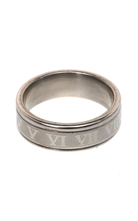 Jewelry Ethan Ring Cincin Unisex Casual Simple Comfortable Stainless Material Titanium ORIGINAL - Silver Silver-580387