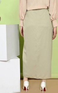 Rok Mybamus Tasya Satin Wrap Skirt – Rok Lilit Sage Green M17237 R88S6 Sage Green-581107