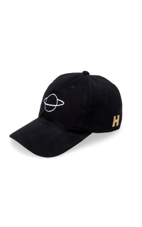 Headpiece Drsh Topi Cap Snapback Baseball Motif Planet Resizable Strap Material Rafael ORIGINAL - Black Black-581846