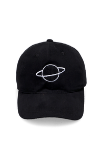Headpiece Drsh Topi Cap Snapback Baseball Motif Planet Resizable Strap Material Rafael ORIGINAL - Black Black-581849
