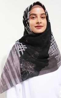 Printed Scarf Voal Hijab Segi Empat Sarida