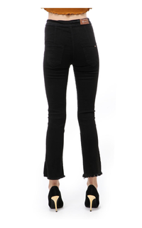 Pants Jourel Celana Panjang Wanita Highwaist Jeans Style Cutbray Rawis Staylish Material Denim ORIGINAL - Black Black-584482