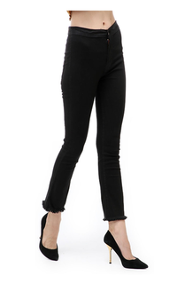 Pants Jourel Celana Panjang Wanita Highwaist Jeans Style Cutbray Rawis Staylish Material Denim ORIGINAL - Black Black-584483