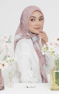 Hijab Motif Bazira - Bougenville