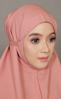 Hijab Instan Milea Bergo Kerudung Instan - Dusty Pink ZRN