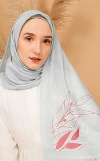 Hijab Motif Batik Rereng suliga in Tosca