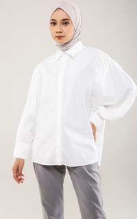 Shirt Amanda Shirt with Puff Sleeve - Broken White