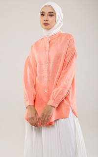 Kemeja Inez Shirt - Coral