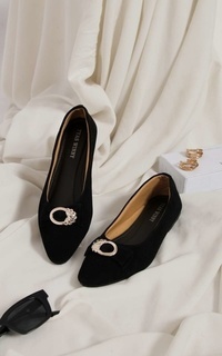 Sepatu Abelle flatshoes black 