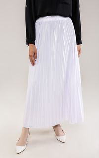 Skirt Pleats Skirt White A