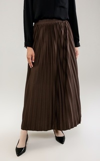 Rok Pleats Skirt Chocomilk A