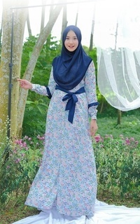 Long Dress Gamis Talia - White - S