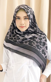Hijab Motif Safari Series in Silver