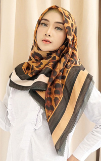 Printed Scarf Safari Series in Gold