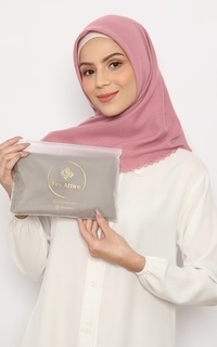 Plain Scarf Afina Voal Scarf Dusty Pink