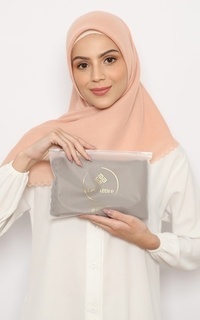 Hijab Polos Afina Voal Scarf Nude