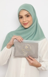 Hijab Polos Afina Voal Scarf Mint Green