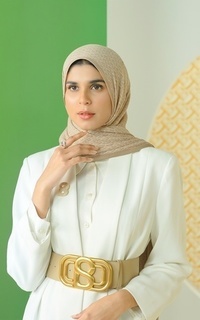 Pashmina Bimu Pleated Shawl - Oak