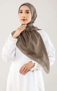 Plain Scarf Ultrafine Voile in Mocca