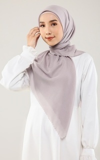 Hijab Polos Ultrafine Voile in Chalk