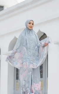 Mukena Kalina Prayer Robe - Silvermist