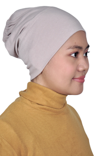 Scarf Cap Haera Ciput Karet Sand