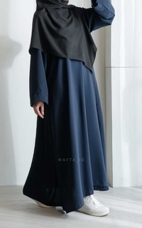 Long Dress WAFTA - MARWAH ABAYA NAVY