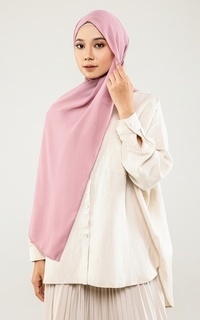 Printed Scarf Hijab Pashmina Instan Dusty Purple