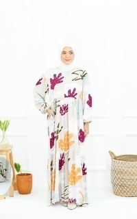 Gamis Kaleya 3 Home Dress - Khaki ZRN