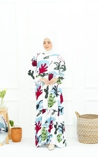 Gamis Kaleya 4 Home Dress - Sky Blue ZRN