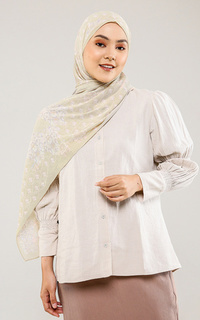 Pashmina The Granada Pleated Shawl - Sesame