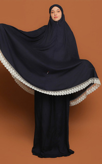 Mukena Shiva 140 Izz Ayra Kayyisa 2in1 Navy