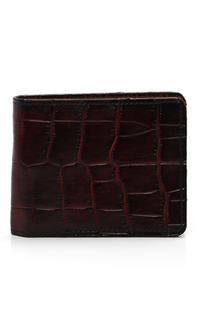 Tas Zrek Folding Wallet Unisex Casual Fashion Motive Crocodile Many Slot Material Leather ORIGINAL-Red