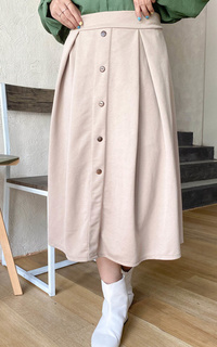 Rok Yoenik Apparel Areum Skirt Beige M17301 R11S1