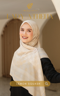 Hijab Motif Lady Athena - Lemon Squash