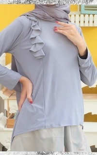 Blouse RUFFLES BLACK