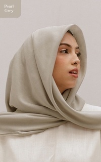 Hijab Polos Hijab Savra Anti Wringkle Pearl Grey