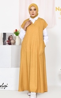 Gamis Nada Outer Mustard