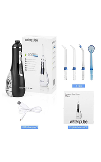 Beauty Dental Water Flosser Alat Semprot Pembersih Gigi Material Anti Slip ORIGINAL Hitam-609501