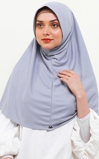 Instant Hijab Daily Instant Bergo Malaiqa - Light Grey