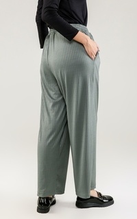 Shop HIJUP BASIC High Waist Knit Pants Pants