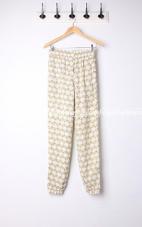 Pants Drawstring Beatles Pants green-6126