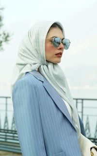 Hijab Motif Bimu Voile Square - Winter Multicolor-613811